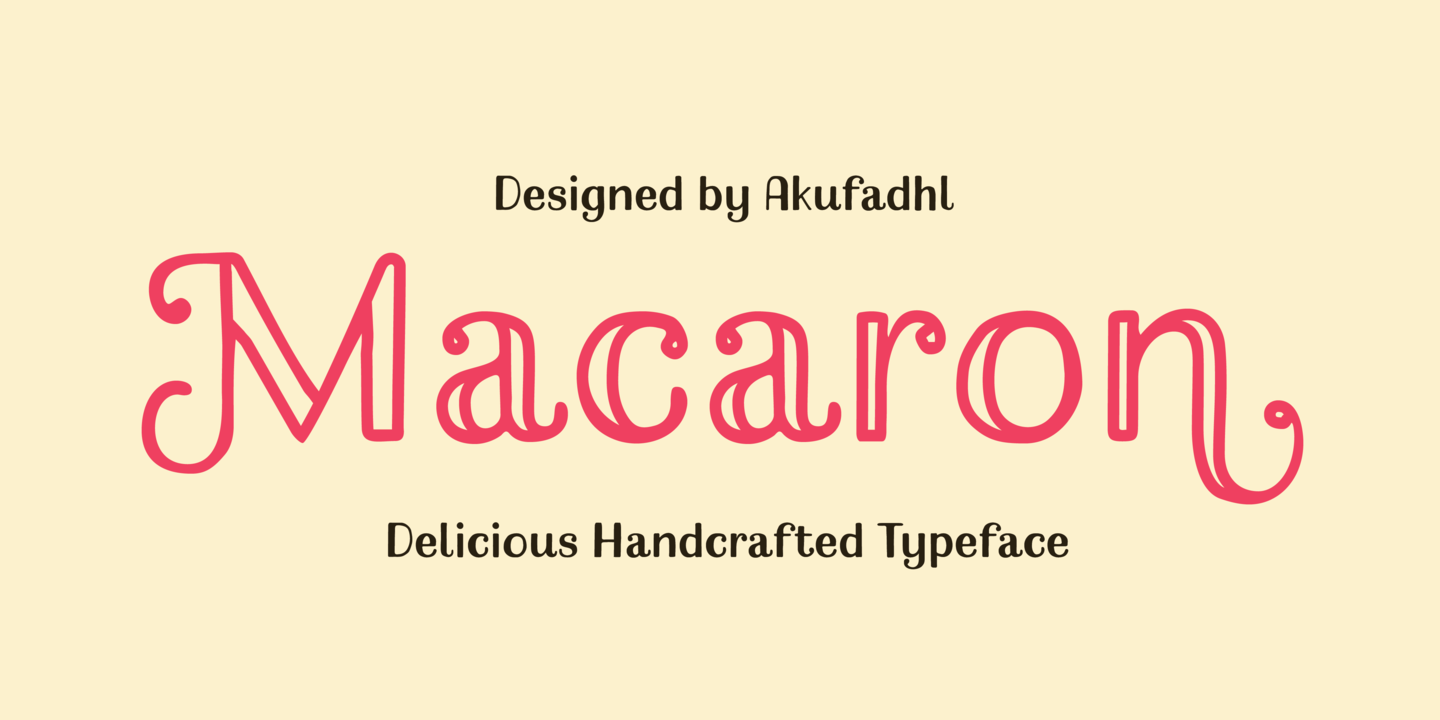 Шрифт Macaron